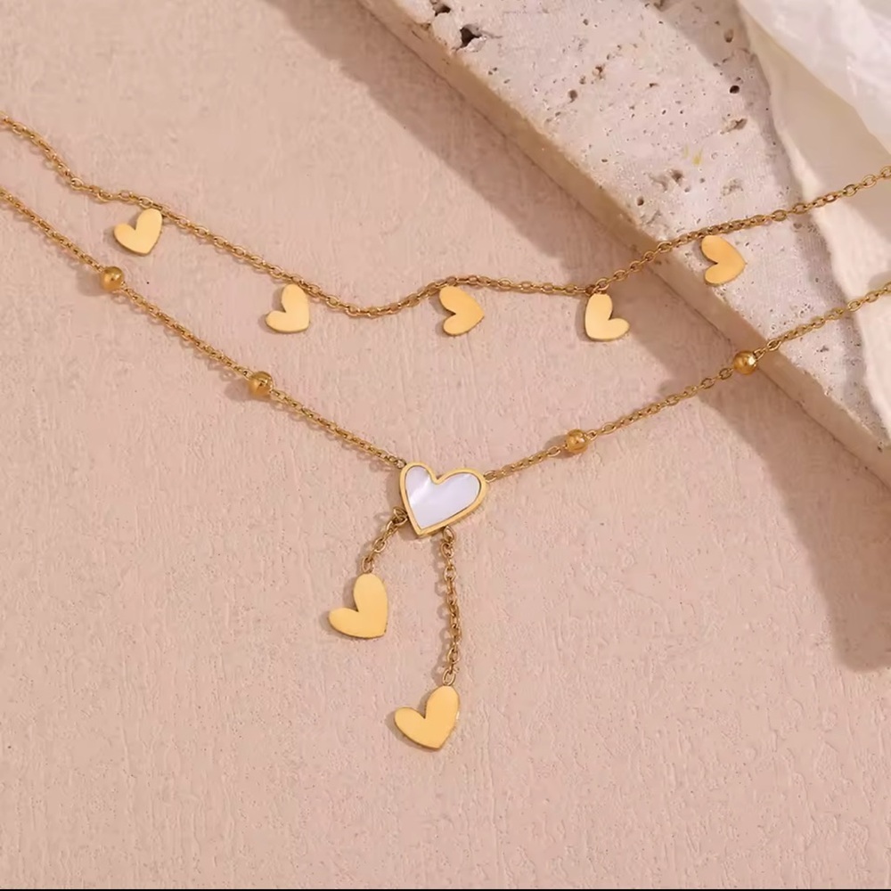 Heart-shaped White Beige Tassel Anklet Gold 18K

Stainless Steel Anklet - Picture 8 of 9